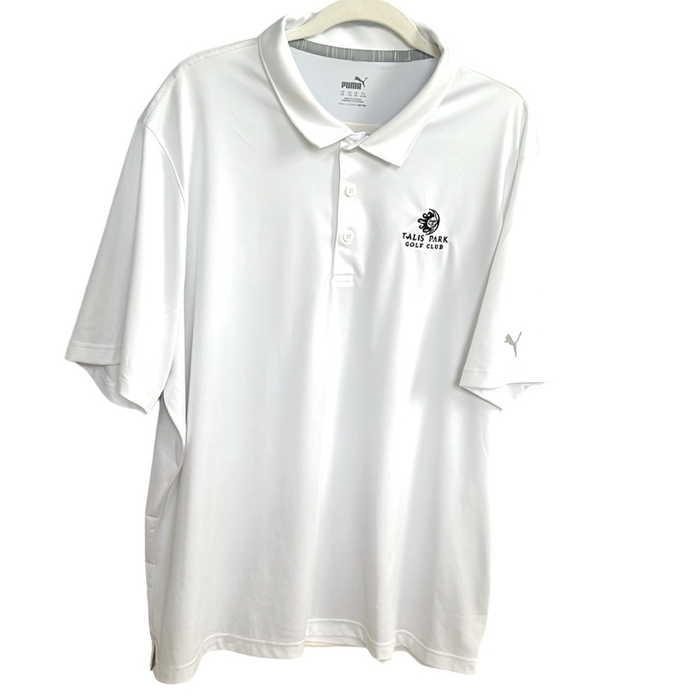 Puma Lightweight  Men’s 3 Button Polo White Size XXL
